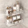 Estante de Almacenamiento para Baño, Estante de Almacenamiento de Hierro sin Taladro para Baño y Cocina, Estante de Almacenamiento para Lavabo Montado en Pared, Estante de Almacenamiento Triangular