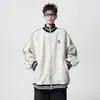 Chaqueta de Estilo Americano con Rayas Gruesas para Hombre Invierno Alta Calle Marca de Moda Bordada Traje de Béisbol Estilo Universitario Retro Chaqueta Forrada de Polar para Pareja