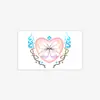 Pegatinas de Tatuaje de Corazón Dopamina con Lazo, Frescas y Elegantes Estilo Ins de Alto Valor, Nuevo Modelo Transfronterizo