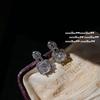 Brincos de pérolas e pedras preciosas com gotas de água e bolhas de sereia, Star River, banhado a brilhante, zircônia cúbica 18K, olho de cavalo