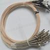 HH termopar de alta temperatura sonda de tornillo tipo K fibra de vidrio multifilar terminal crimpado funda protectora de resorte