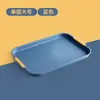 Bandeja de chá de camada dupla com cesta de drenagem para sala de estar, bandeja retangular para mesa de centro de casa, cesta de drenagem criativa, bandeja com porta-copos