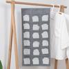 Bolsa colgante de doble cara para almacenamiento, bolsa organizadora de 15 compartimentos, 30 compartimentos, para colgar en la pared, de doble cara, para almacenamiento de ropa interior, calcetines, bolsa colgante para almacenamiento de armario