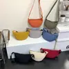 Bolso de Hombro Único de Nailon Otoño para Mujer 2025 Nuevo Bolso Cruzado Versátil Bolso de Axila Bolso de Media Luna de Moda Bolso Dumpling