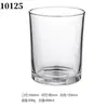 Vaso de vela, recipiente de vidrio transparente, taza vacía para aromaterapia, candelabro romántico para dormitorio, adornos, vaso de vidrio rociable multicolor
