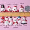 Accesorios de resina directos de fábrica, funda para teléfono con muñeco de nieve navideño, horquilla, accesorios de bricolaje