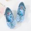 Zapatos de tacón alto de princesa para niñas 2023 otoño nuevo zapatos individuales para niños zapatos de niña Elsa zapatos para bebé moda niña pequeña