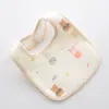 Toalha de Saliva Classe A, Babador Impermeável para Bebê Recém-Nascido Anti-Regurgitação, Babador em Algodão Ajustável em Forma de U para Bebês, Classe A