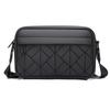 Bolsos de Moda para Hombre, Bolsos Cruzados de Alta Gama para Hombre, Mochilas de Cuero Acolchado, Bolsos de Hombro Casuales, Bolsos Cuadrados Pequeños, Bolsos para Cámara