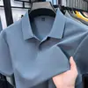 2026 Verano Nuevo Estilo Camiseta de Manga Corta de Algodón Puro Polo de Cuello Camisero de Manga Corta de Verano Top de Manga Corta de Color Puro