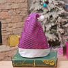 Sombrero navideño colorido de comercio exterior transfronterizo, sombrero viejo de Navidad, adulto, niños, sombrero de lentejuelas, suministros de decoración navideña de lentejuelas
