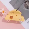 Pinza Divertida para el Cabello con Forma de Queso, Pasador Creativo, Pinza para el Cabello Triangular Hueca Linda, Versátil para Peinados de Princesa