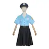Uniforme de Policía Infantil de Halloween Cosplay Uniforme de Policía Disfraz para Fiesta de Disfraces de Halloween