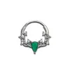 Anel Septo Nasal de Aço Inoxidável 316L Transfronteiriço Europeu e Americano Anel Ferradura Cor Degradê Anel Nasal C-Bar Anel Nasal Estilo Natal Piercing
