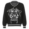 Amazon Suéter Europeo y Americano 2024 Comercio Exterior Otoño e Invierno Estilo Universitario Lana de Muerte Manga Larga Top Holgado Sexy Ropa de Mujer