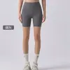 Shorts de Yoga Lu de Cintura Alta, Shorts de Ciclismo para Exteriores para Mujer, Shorts Deportivos de Fitness para Ciclismo que Levantan Cadera, Personalizables