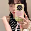 Adecuado para funda de teléfono móvil Vivox300Ultra, Estilo coreano de alta gama Estilo Ins X300 con cordón, Nuevo patrón de cuadros de sandía