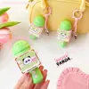 Nuevo Llavero de Micrófono Flor de Cerezo Panda Colgante para Bolso Divertido Mini Grabación de Sonido Micrófono Pequeño Suministro