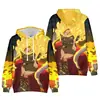 Nueva Sudadera con Capucha Casual de Moda de Amazon Luffy Forma Nika Impresión Digital 3D Venta Directa