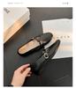 Sapatos Casuais de Couro Femininos de Salto Baixo 2026 Novos Outono Mary Jane Sapatos Femininos Loafers Planos Estilo Coreano