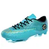 Novedad Zapatillas de Fútbol de Caña Alta Césped Artificial Hombres Suela Plana Césped Entrenamiento Calzado Deportivo para Niños y Adolescentes