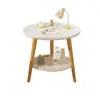 Mesa Lateral de Sofá para Apartamentos Pequenos, Mini Mesa para Sala de Estar, Mesa de Centro Lateral Móvel, Mesa Lateral Pequena com Armazenamento para Cabeceira de Quarto