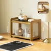 Caja de almacenamiento cosmético con compartimentos, organizador de escritorio, gabinete de almacenamiento para cuidado de la piel en tocador, almacenamiento de perfume y loción