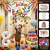 Cascada de Globos Lluvia de Globos para Cumpleaños Set de Globos de Cumpleaños Decoración de Cumpleaños para Niño y Niña Globos Decorativos para Escena