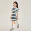 Comércio Exterior 2026 Verão Nova Roupa Infantil Vestidos de Verão para Meninas Temperamento Elegante Moda Versátil Design Estoque
