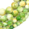 Calcedonia Verde Hierba DIY Semi-Terminadas Cuentas Sueltas Hechas a Mano Para Bisutería Optimizadas Accesorios de Joyería de Piedra Natural Venta Directa de Fábrica