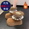 Botas de Nieve Gruesas, Forradas de Felpa y Engrosadas para Mujeres Menudas, Modelo Nuevo de Invierno Cálido 2025, Botas de Nieve Antideslizantes para Mujer
