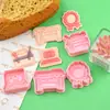 Moldes para Galletas Serie Ingeniero Moldes de Caja de Herramientas de Dibujos Animados 3D Medallas Galletas Realistas para Impresión DIY