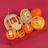 Etiqueta Creativa de Bendición Estampada en Oro 2025 para Artículos de Año Nuevo, Decoración Universal para Caja de Regalo de Frutas, Pegatina para Caja de Empaque de Regalo