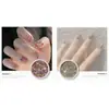Lantejoulas para unhas atacado Ano Novo vermelho sorte dourado glitter irregular patch amor Natal pó quebrado decoração de unhas