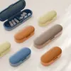 Mini Caixa de Pílulas Portátil, Caixa Selada para Armazenamento de Pílulas, Pequena Caixa Compartimentada Portátil para Viagem