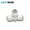 Conector Rápido Neumático Tipo Pupype de Tres Vías para Tubería de Aire Kq2H/Kq2L/Kq2U/Kq2C/Kq2T