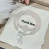 Pulsera de Doble Capa con Borla de Estrella Flor de Durazno y Diamantes Completos de Cuarzo Rosa Natural para Mujer, Exquisita y Noble, Pulseras de Flor de Durazno Apilables