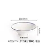 Tazón de Melamina con Borde Azul, Tazón Comercial, Tazón para Pescado encurtido, Tazón Picante para Hot Pot, Tazón Grande para Fideos de Arroz, Tazón de Sopa para Restaurante, Tazón para Arroz, Tazón Redondo Pequeño