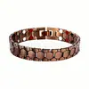 Pulsera Magnética Desmontable de Aleación para Hombre Transfronteriza Europea y Americana Pulsera Personalizada de Acero Inoxidable Brazalete Hexagonal Joyería para Mujer