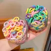 Elásticos Coloridos para Cabelo Infantil, Elásticos de Borracha Descartáveis, Argolas para Cabelo de Bebê, Cordas de Cabelo Pequenas e Duráveis, Argolas de Toalha para Meninas, Novo Estilo