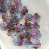 4 Caixas Flores Pequenas de Vidro cerca de 10mm com um Pequeno Furo, Pequenas Flores de Cerejeira, Materiais para Fazer Acessórios de Cabelo Estilo Antigo Feitos à Mão DIY