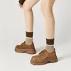 9361 Sapatos JK Japonês de Cano Baixo com Três Furos, Solado Grosso, Aumentadores de Altura, Estilo College, Estilo Britânico, Cadarço 1461 Sapatos Pequenos de Couro para Mulheres