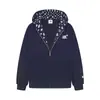 Sudadera con capucha y estampado estilo americano para hombre y mujer 2025 Otoño Nueva Marca de Moda Cremallera para Pareja
