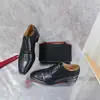 Mocasines de Cuero Genuino ACL para Hombre Suela Roja Estilo Británico Formal de Negocios Charol Brillante Slip-on Zapatos Perezosos Casuales