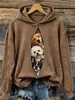 Sudadera con capucha Otoño Invierno 2026 Creativa Divertida Linda Mascota Estilo Urbano para Mujer Holgada con Bolsillo Otoño Nueva Llegada