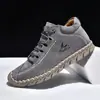 Bestseller transfronteiriço, sapatos femininos europeus e americanos costurados à mão, mocassins baixos da moda, sapatos casuais de inverno para uso externo, estilo Martin.