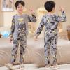 Sudeste Asiático 2025 Pijama Novo para Meninas Primavera e Outono Manga Longa Roupa de Casa para Bebês Meninos Verão