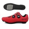 Venta Directa de Fábrica Zapatos de Ciclismo Antideslizantes para Carreras en Carretera al Aire Libre con Doble Hebilla Giratoria, Talla Grande, Exportación con Bloqueo