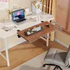 Placa de extensão dobrável para mesa, sem perfuração, bandeja para teclado, mesa de computador para escritório, estrutura de suporte estendida e alargada