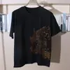 26 Nuevas Letras de Pedrería Cabeza de Leopardo Personalizada Estilo Callejero Genial Camiseta Holgada Unisex de Manga Corta Tallas Grandes Elegante